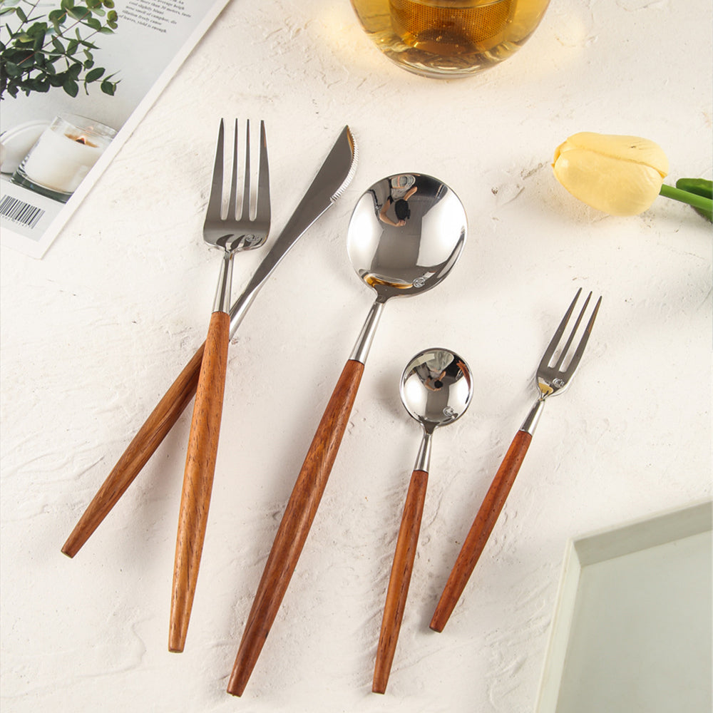 Vaikon Luxury Cutlery Set in Dalbergia Rosewood
