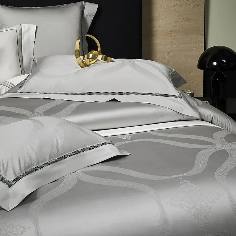 Vaikon Egyptian Cotton Jacquard Luxury Bedding Set