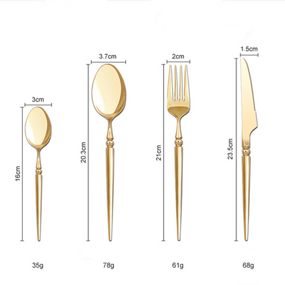 Vivian Gold Cutlery Set