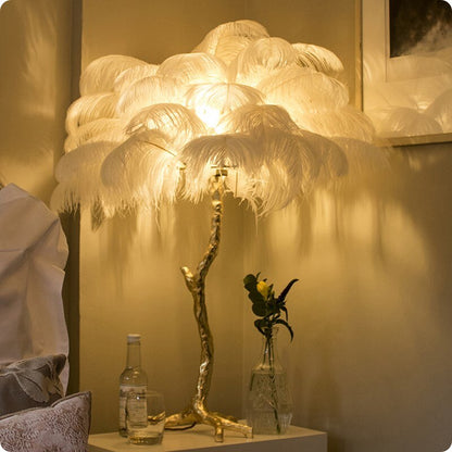 Palmera Luxury Feather Table Lamp