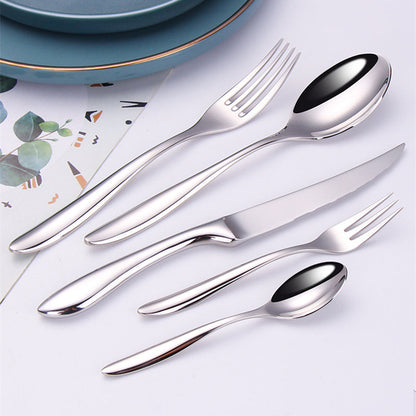 Vaikon Luxury Cutlery Set in Silver, Named Marissa
