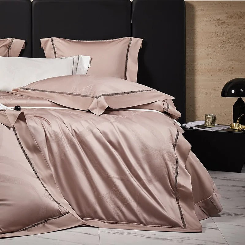 Vaikon Regal Egyptian Cotton Jacquard Luxury Bedding Set
