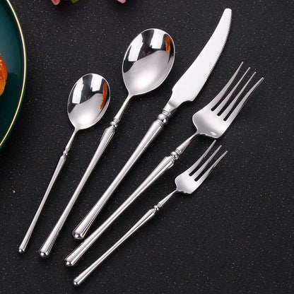 Vaikon Silver Cutlery Set Inspired by Rome