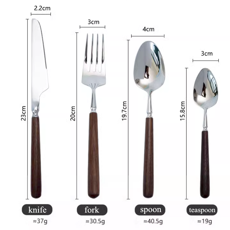 Vaikon Cutlery Set in Rosewood by Château